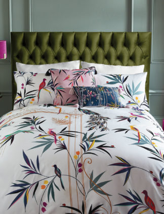 An Image of M&S Sara Miller 2 Pack Cotton Enchanted Gate Pillowcases