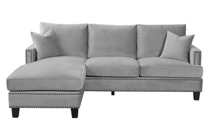 An Image of Brunswick Universal Corner Sofa – Dove grey