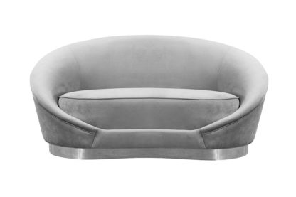 An Image of Selini Two Seat Sofa - Dove Grey