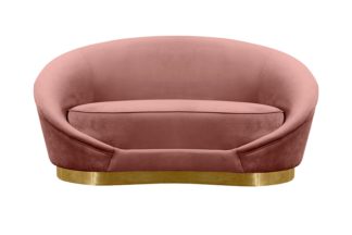 An Image of Selini Two Seat Sofa - Blush Pink