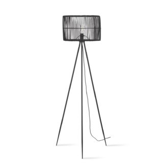 An Image of Benji Rattan Floor Lamp