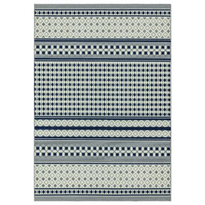 An Image of Asiatic Antibes Inside & Out Rectangle Rug -160x230cm - Grey