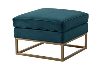 An Image of Kenza Footstool - Peacock