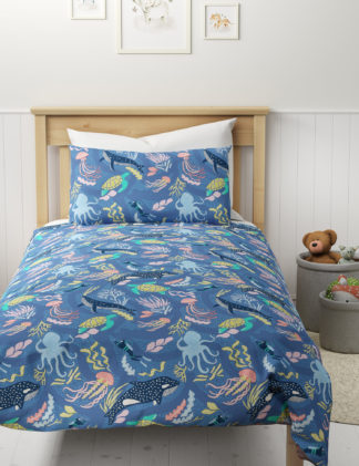 An Image of M&S Pure Cotton Ocean Bedding Set