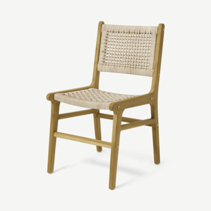 An Image of Modica Dining Chair, Rattan & Natural