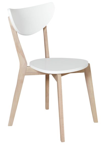 An Image of Habitat Harlow Stackable Dining Chair - White