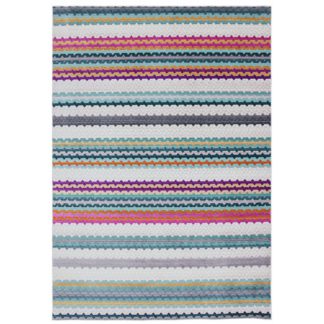 An Image of Asiatic Skye Striped Rectangle Rug - 160x240cm