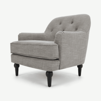 An Image of Flynn Armchair, Grey Linen Mix