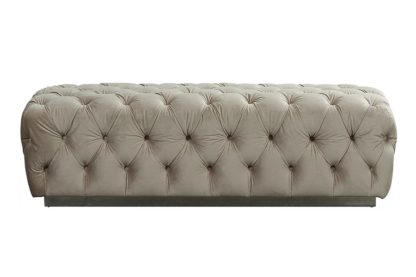 An Image of Frankfurt Large Ottoman - Taupe