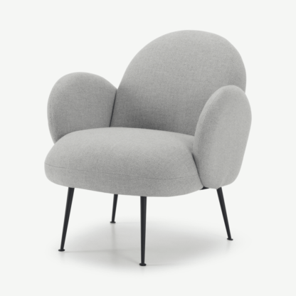 An Image of Bonnie Accent Armchair, Luna Grey Weave