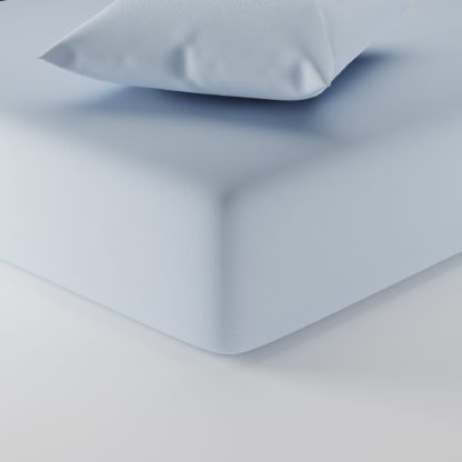 An Image of Plain 100% Cotton 200 Thread Count Fitted Sheet Ivory