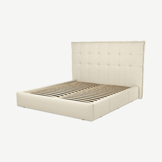 An Image of Lamas Super King Size Bed with Storage Drawers, Putty Cotton