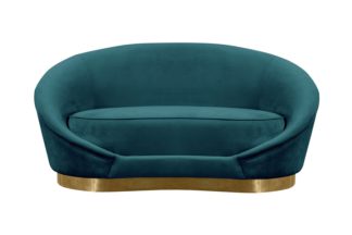 An Image of Selini Two Seat Sofa - Peacock