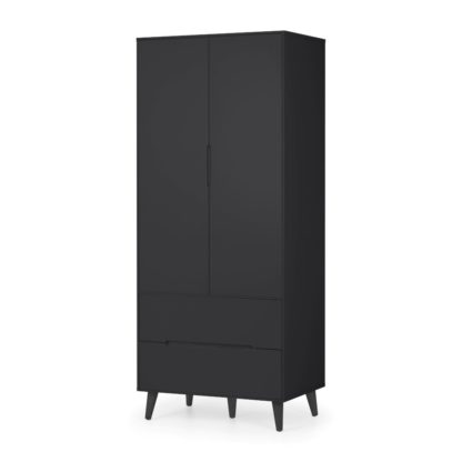 8a149db731926ef75420ddf6f21550a5e83e3a323b73cebb53f5fbbfc1a8c4d4.jpg An Image of Alicia Grey 2 Door Wooden Combination Wardrobe