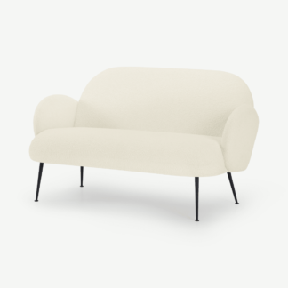 An Image of Bonnie 2 Seater Sofa, Whitewash Boucle