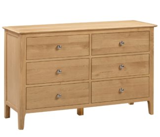 An Image of Cotswold Oak 6 Drawer Chest