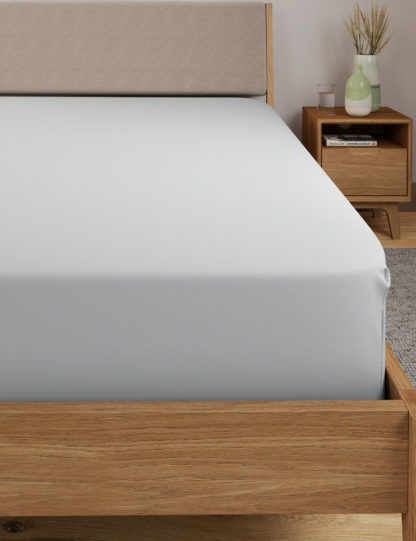 An Image of M&S Autograph Supima® Cotton 750 Thread Count Extra Deep Fitted Sheet