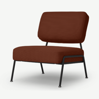 An Image of Knox Accent Armchair, Russet Corduroy Velvet