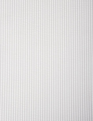 An Image of M&S Unisex Pure Cotton Striped Seersucker Bedding Set