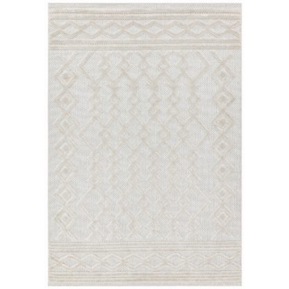 An Image of Asiatic Salta Geometric In & Outdoor Rug - 120x170cm - Cream