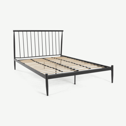 8ebd963192af470c3b9428d9c59b030ea6533bedf9a1c4d3b30c6ba2a0acaadc-2.png An Image of Penn Super Kingsize Bed, Black