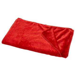 An Image of Supersoft Throw - Red - 130x150cm