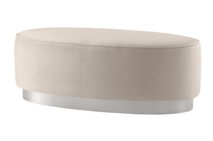 An Image of Selini Footstool – Chalk