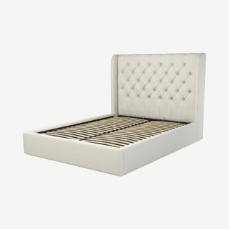 An Image of Romare King Size Ottoman Storage Bed, Putty Cotton