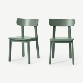 An Image of Asuna Set of 2 Dining Chairs, Fern Green