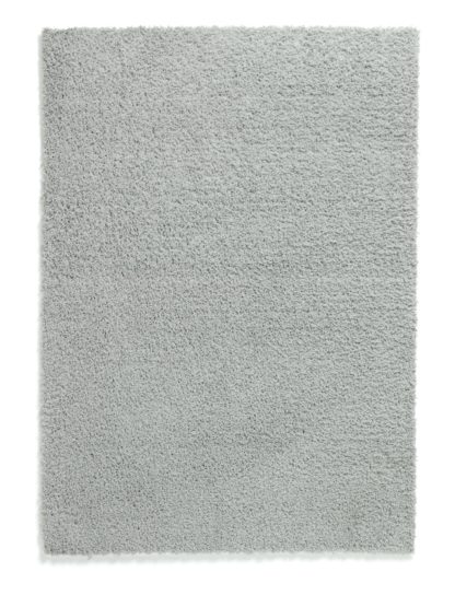 An Image of Habitat Recycled Cosy Plain Shaggy Rug - 160x230cm - Grey