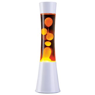 An Image of Tower Lava Lamp - White and Orange