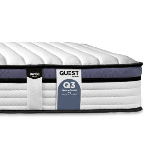 An Image of Quest Q3 Epic Comfort Twin Pocket Sprung Mattress - 3ft Single (90 x 190 cm)