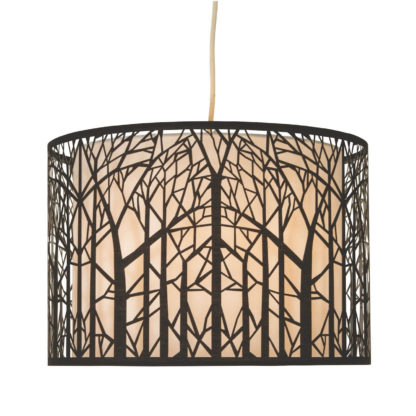 An Image of Hope Easy Fit Pendant Light Shade - Wood and Glass