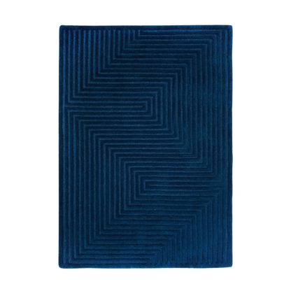 An Image of Maze Wool Rug Maze Blush