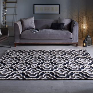 An Image of Amira Grey Rug Grey