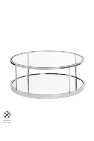 An Image of Rippon Silver Circular Coffee Table