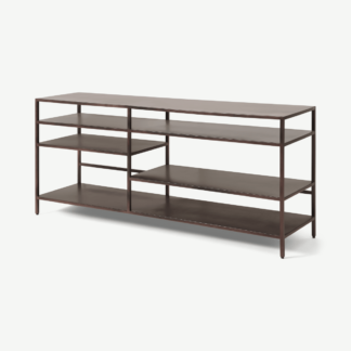 An Image of Munro TV Shelving Unit, Aged Bronze