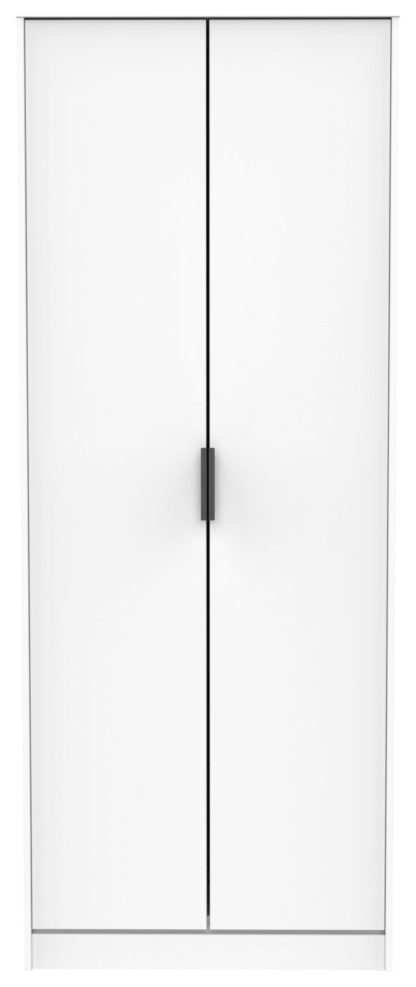 An Image of Verona 2 Door Wardrobe - White