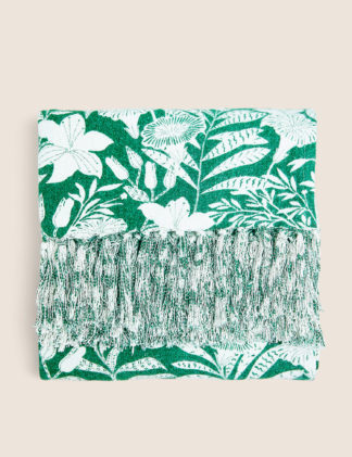 An Image of M&S Pure Cotton Patterned Throw