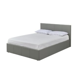 An Image of Habitat Lavendon Small Double End Opening Bed Frame - Grey