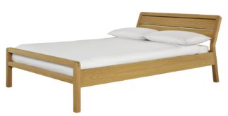 An Image of Habitat Radius Kingsize Bed Frame - Oak