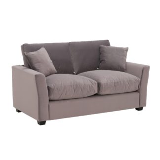 An Image of Taylor 2 Seater Sofa, Sunningdale Nickel Grey