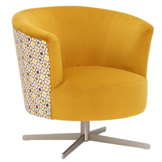 An Image of Orla Kiely Lily Swivel Chair