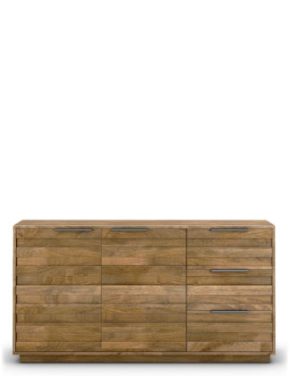 An Image of M&S Groove Large 2 Door Sideboard
