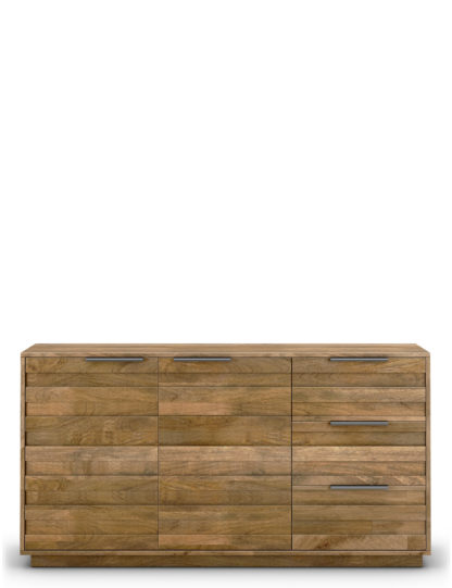 An Image of M&S Groove Large 2 Door Sideboard