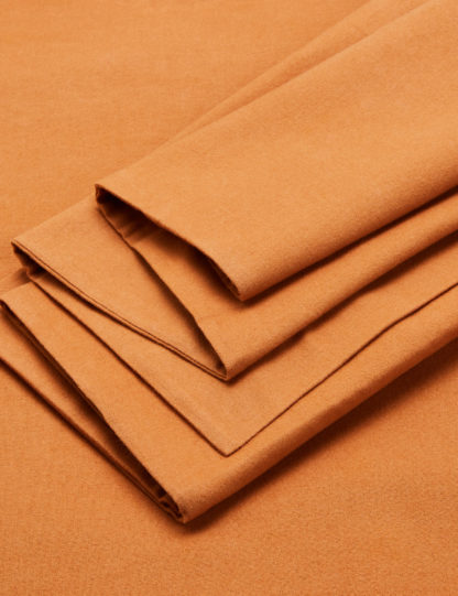 An Image of M&S Pure Cotton Brushed Flat Sheet