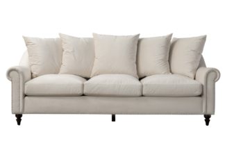 An Image of Portman Three Seat Sofa - Chalk