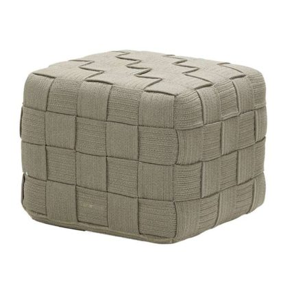 An Image of Cane-line Cube Footstool, Taupe