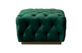 An Image of Frankfurt Footstool – Bottle Green