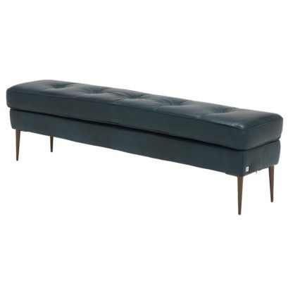 An Image of Maxwell Ottoman, Indiana Teal